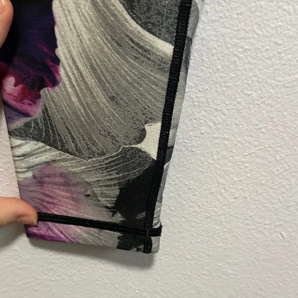 CALIA by Carrie Underwood Floral Leggings - Black and Pink - Picture 8 of 10